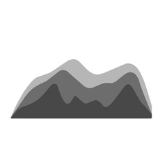 Seamless minimalist mountain vector pattern