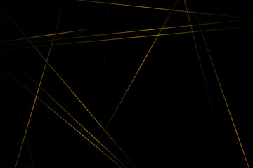 Fototapeta premium Abstract black with gold lines, triangles background modern design. Vector illustration EPS 10.