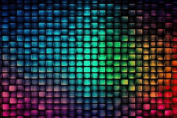vibrant and colorful background with squares of various colors arranged in a pattern. Generative AI