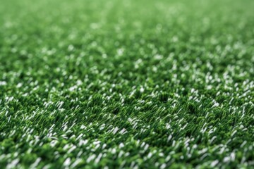 Fototapeta premium close-up view of a lush green grass field. Generative AI