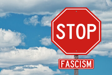 Stop Fascism Sign