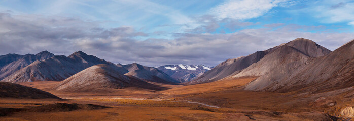 Fototapeta na wymiar Mountains in tundra