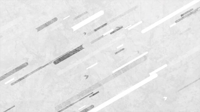 White grey geometric abstract tech grunge background. Seamless looping motion design. Video animation Ultra HD 4K 3840x2160 Generative AI