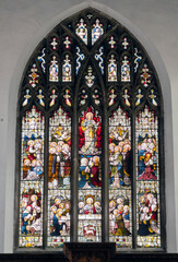 Stain glass window Inside Halesworth Parish Church
