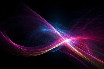 Cosmic Kinetics: A Bright Light Streak in Space, Generative AI