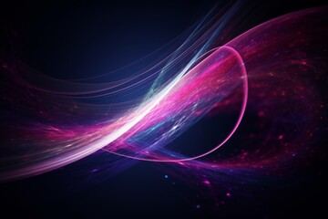 Cosmic Kinetics: A Bright Light Streak in Space, Generative AI