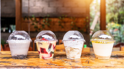 Small business selling artisanal desserts in Latin America