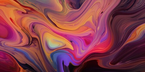 Fototapeta premium Psychedelic Abstract Pattern Background in Red, Purple, and Blue Colors, Generative AI