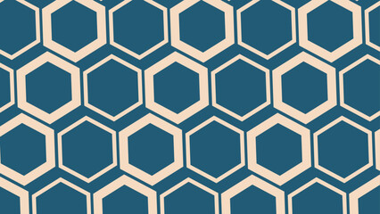 Seamless abstract geometric pattern with hexagons for fabric, background, surface design, packaging Vector illustration