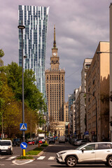 Warszawa, budynki biurowe w centrum Warszawy - obrazy, fototapety, plakaty