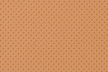 Perforated brown leather texture