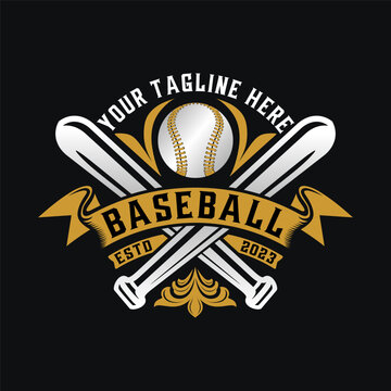 
baseball logo design. badge shape with baseball icon, perfect for baseball team or club