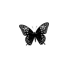 Obraz na płótnie Canvas Nature Butterfly Vector Logo Fitness Sports Icon Tattoo SVG