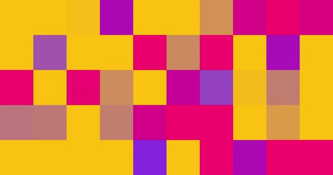 Animated multicolored pixel background. 4K resolution abstract pixel motion design transition. Pixel pattern loop animation. Generative AI