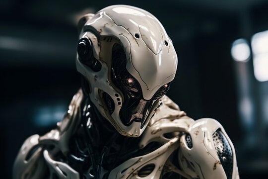 intelligent extraterrestrial, alien being or artificial intelligence robot. Generative AI