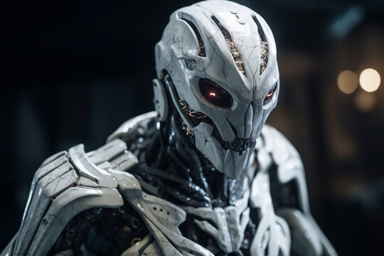 intelligent extraterrestrial, alien being or artificial intelligence robot. Generative AI