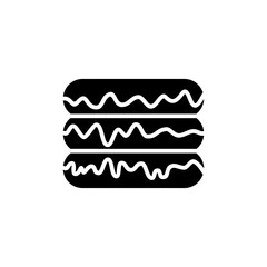 Donut icon vector. doughnut icon. donut logo