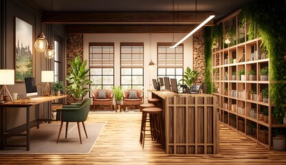 sustainable office interior