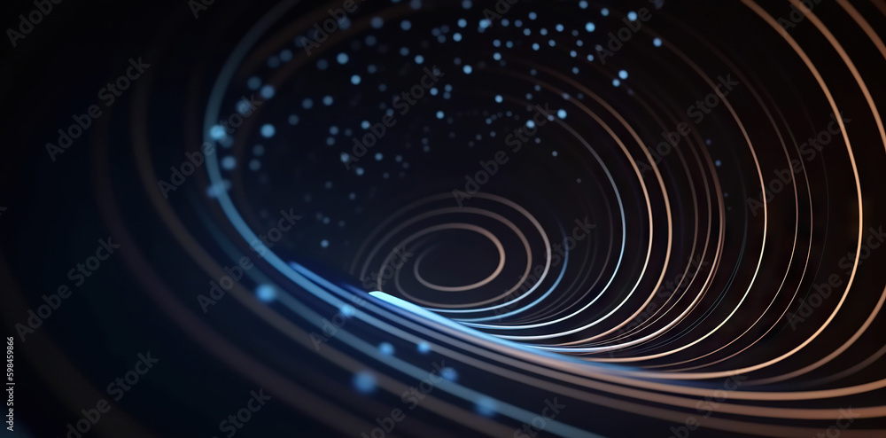 Poster modern digital abstract 3d background. copy space. based on generative ai