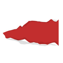 Red and white torn paper, ripped paper