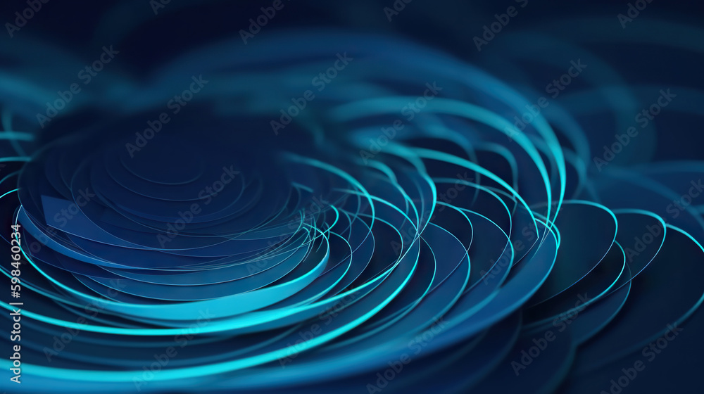 Poster modern digital abstract 3d background. copy space. based on generative ai