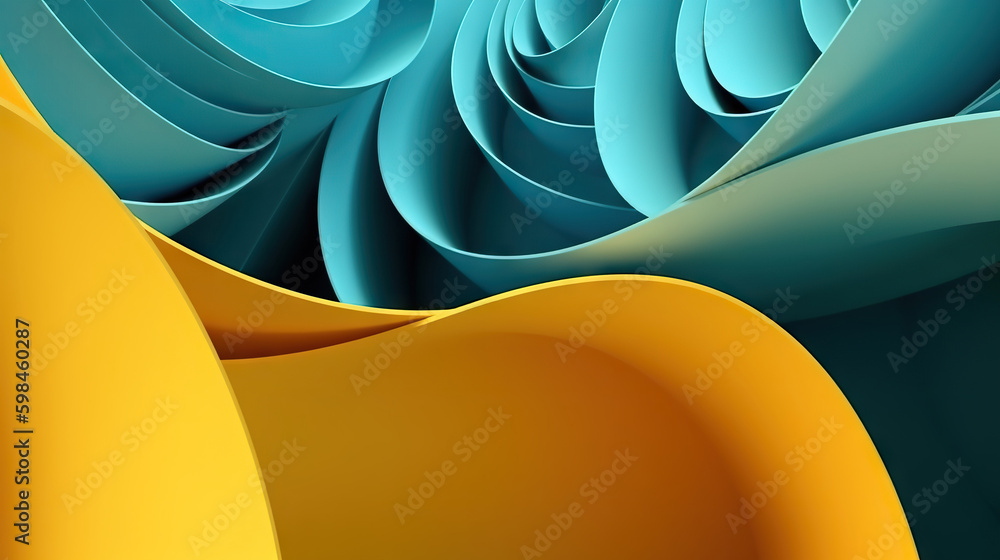 Poster modern digital abstract 3d background. copy space. based on generative ai