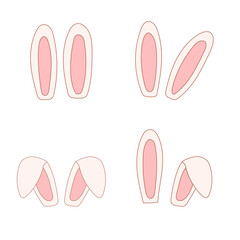 Fototapeta premium ears hare rabbit easter eggs hunting holiday Generative AI