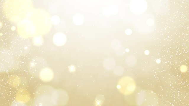 abstract particle Gold glitter light and defocused bokeh lights Gold background