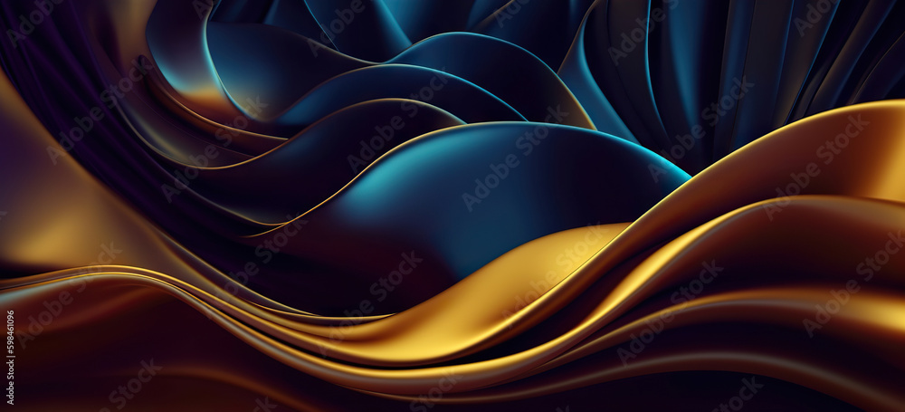 Poster modern digital abstract 3d background. copy space. based on generative ai