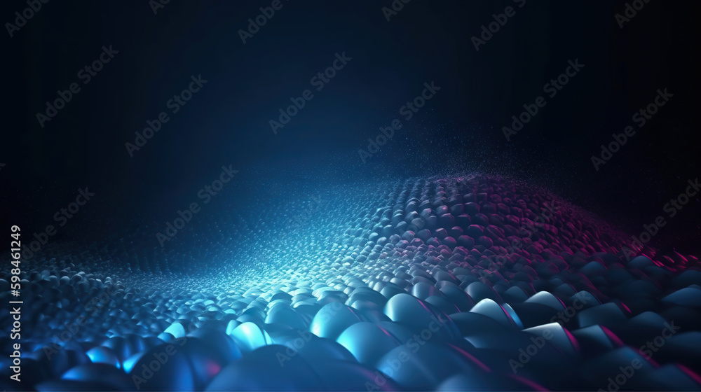 Poster modern digital abstract 3d background. copy space. based on generative ai