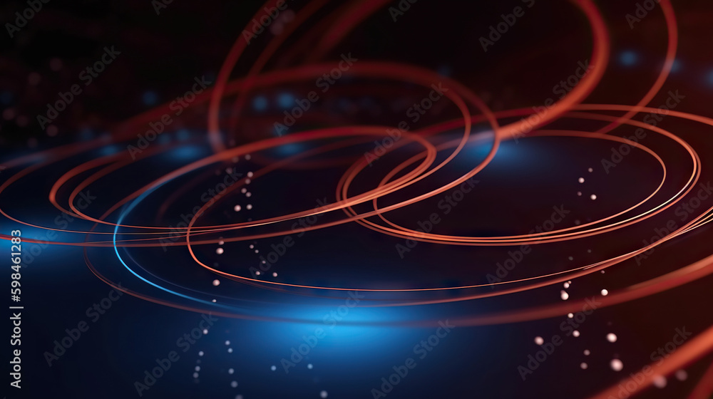 Poster modern digital abstract 3d background. copy space. based on generative ai