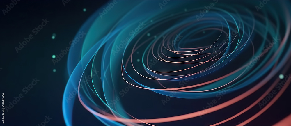 Poster modern digital abstract 3d background. copy space. based on generative ai