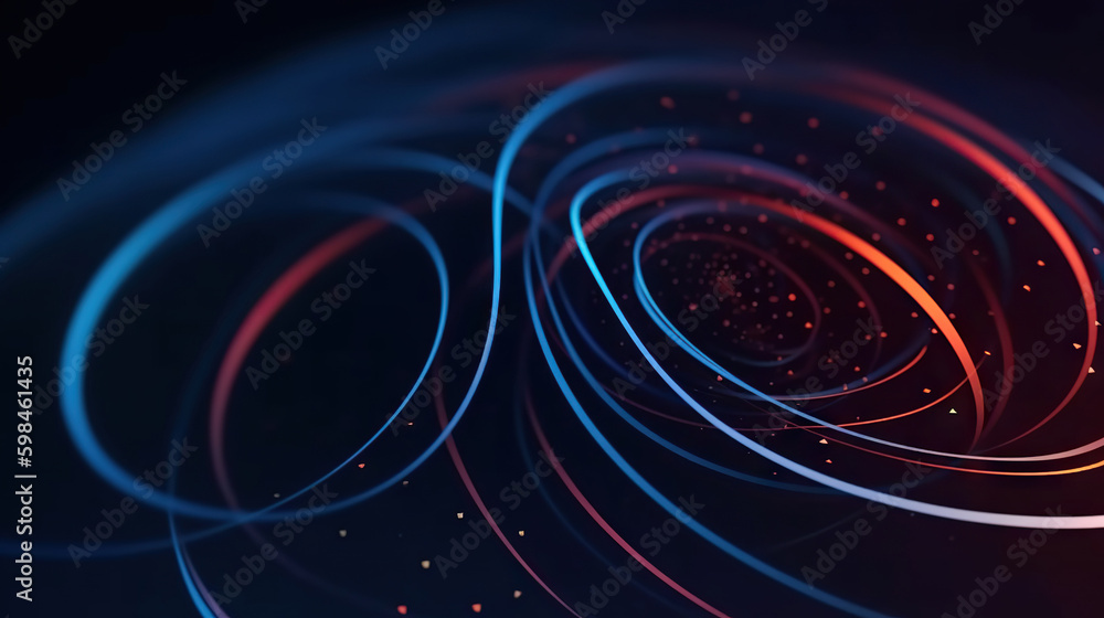 Poster modern digital abstract 3d background. copy space. based on generative ai