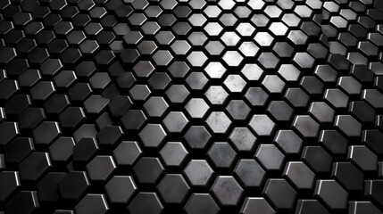 hexagon iron metal texture ,generative ai