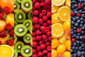 background fruit. generative AI