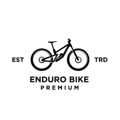 Enduro downhill Bike mtb icon design logo template