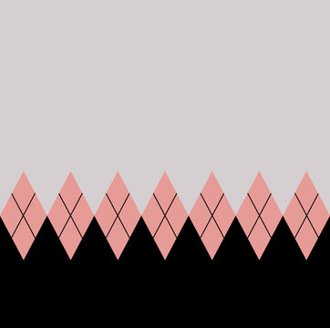 
red argyle pattern on a gray background.