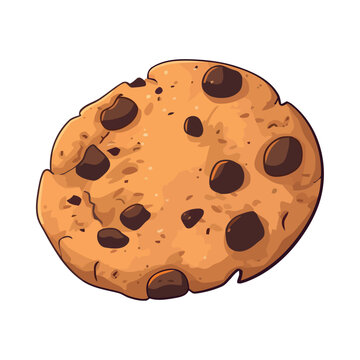 Freshly baked cookie, a healthy meal choice Generative AI