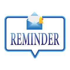 Template with reminder. Calendar deadline. Alert message. Vector illustration. 