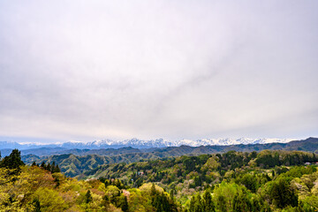 Obraz premium 北アルプス 小川村