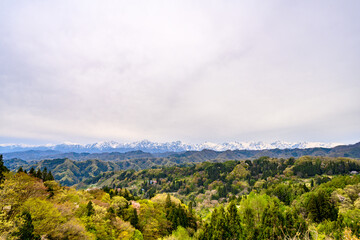 Obraz premium 北アルプス 小川村