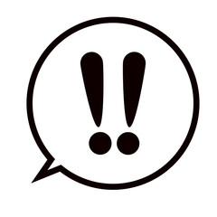 Fototapeta premium ビックリマークのアイコン1