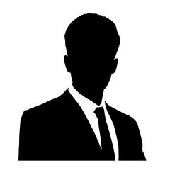 Silhouettes of business man