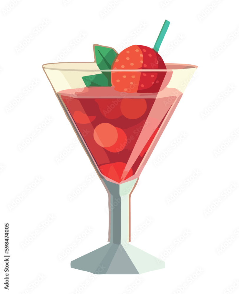 Canvas Prints refreshing summer cocktails fruity, fun, and modern generative ai