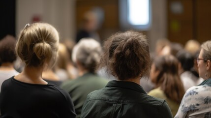 group of people attending a workshop or class, generative ai