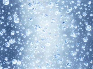 Blurred bokeh light background, Christmas and New Year holidays background