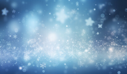 abstract snow background, white and blue