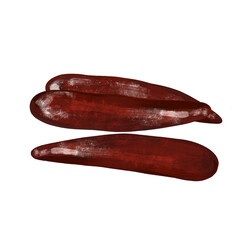 Dried Chili, Drawing png file.