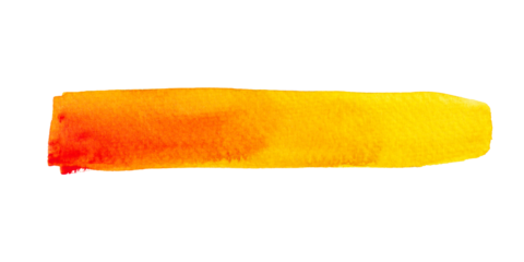 Abstract watercolor brush strokes for background. Colorful brush stripe on white paper texture. Close up.