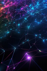 Abstract digital background generated by Ai